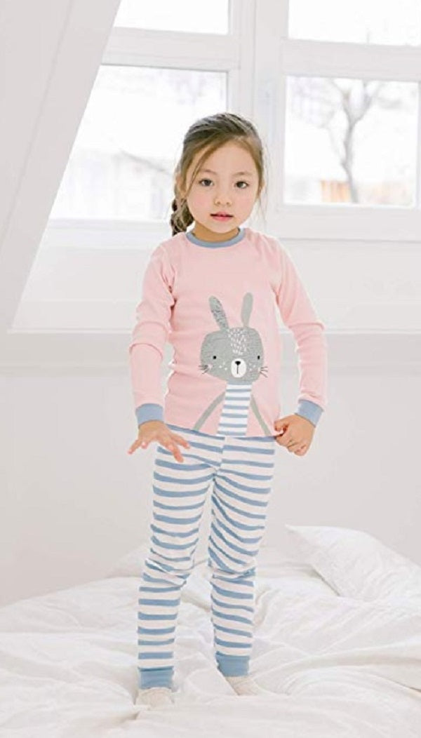 Pink Bunny Long Sleeve Pajama - Go PJ Party