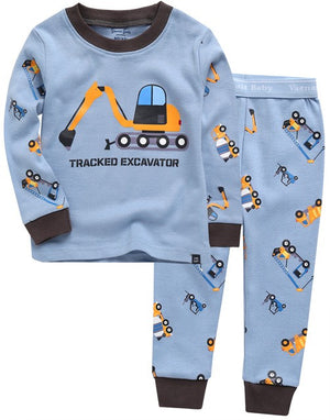 Excavator Long Sleeve Pajama - Go PJ Party