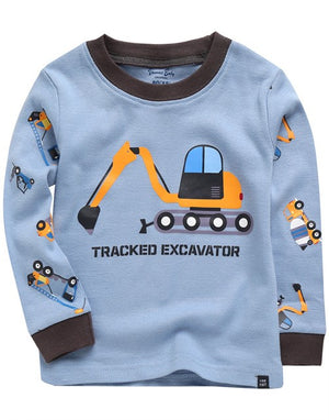 Excavator Long Sleeve Pajama - Go PJ Party