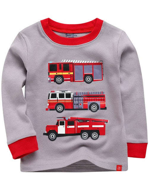 Fire Engine Long Sleeve Pajama - Go PJ Party