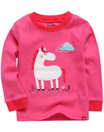 Hotpink Unicorn Long Sleeve Pajama - Go PJ Party