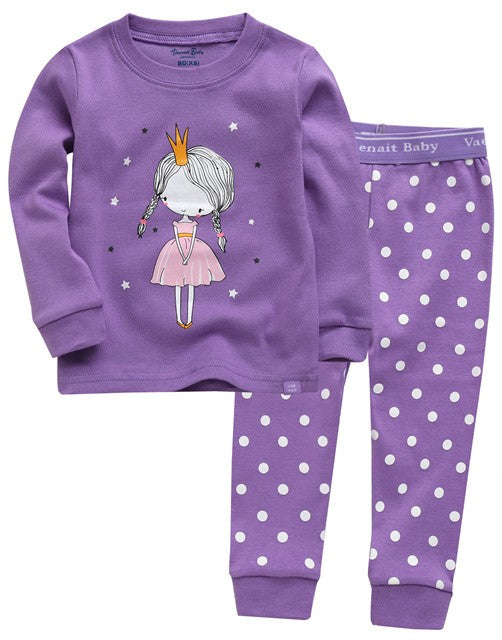 Princess Purple Long Sleeve Pajama - Go PJ Party