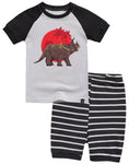 Summer Dino Short Sleeve Pajamas