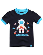 Space Boy Short Sleeve Pajamas