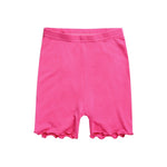 Shirring Magenta Pink Short Sleeve Pajamas