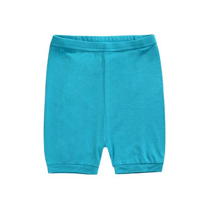 Colorful Aqua Blue Short Sleeve Pajamas