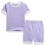 Purple Macaron Short Sleeve Pajamas