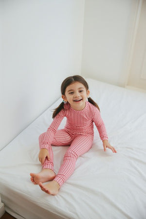 Cozy Knit Pink Long Sleeve Pajama