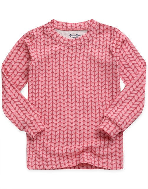 Cozy Knit Pink Long Sleeve Pajama