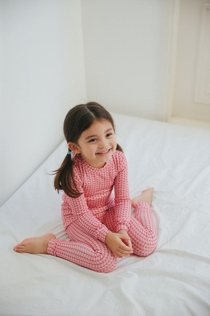 Cozy Knit Pink Long Sleeve Pajama