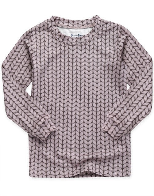 Cozy Knit Grey Long Sleeve Pajama