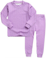 Cozy Knit Light Purple Long Sleeve Pajama