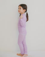 Cozy Knit Light Purple Long Sleeve Pajama