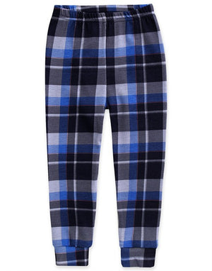 Tartan Check Navy Long Sleeve Pajama