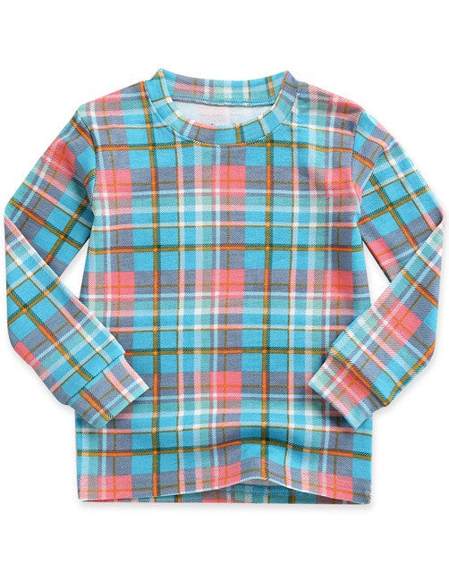 Tartan Check Mint Long Sleeve Pajama