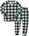 Window Check Green  Long Sleeve Pajama