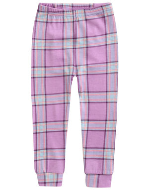 Tartan Check Purple Long Sleeve Pajama