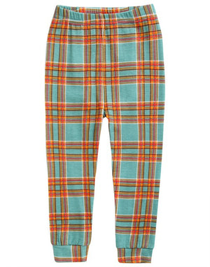 Tartan Check Dark Mint Long Sleeve Pajama