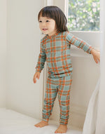 Tartan Check Dark Mint Long Sleeve Pajama