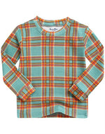 Tartan Check Dark Mint Long Sleeve Pajama