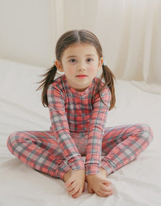 Tartan Check Indi Pink Long Sleeve Pajama