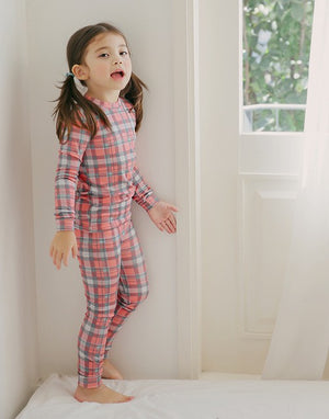 Tartan Check Indi Pink Long Sleeve Pajama