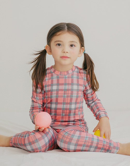 Tartan Check Indi Pink Long Sleeve Pajama