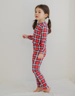 Tartan Check Red Long Sleeve Pajama