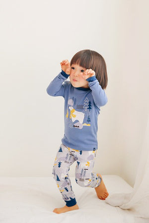 Polar Bear Forest Long Sleeve Pajama