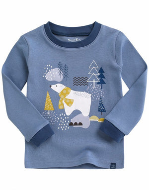 Polar Bear Forest Long Sleeve Pajama