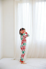 Snow Flower Long Sleeve Pajama