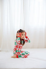 Snow Flower Long Sleeve Pajama