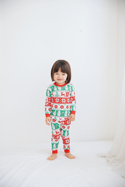 Snow Flower Long Sleeve Pajama