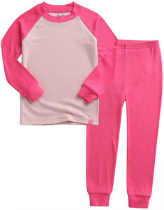 Hot Pink Modal Raglan Long Sleeve Pajama