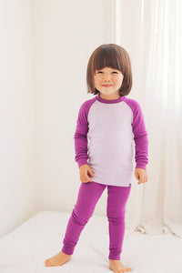 Purple Modal Raglan Long Sleeve Pajama