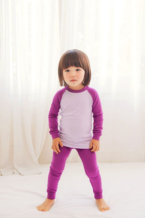 Purple Modal Raglan Long Sleeve Pajama