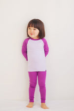 Purple Modal Raglan Long Sleeve Pajama