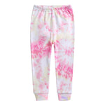 Tie Dye Pink Yellow Long Sleeve Pajama