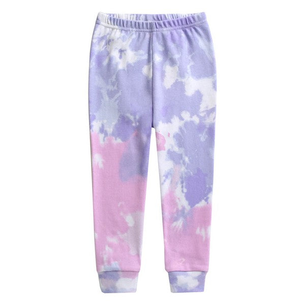 Tie Dye Blue Purple Long Sleeve Pajama