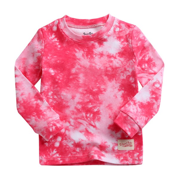 Tie Dye Coral Long Sleeve Pajama