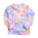 Tie Dye Blue Pink Yellow Long Sleeve Pajama