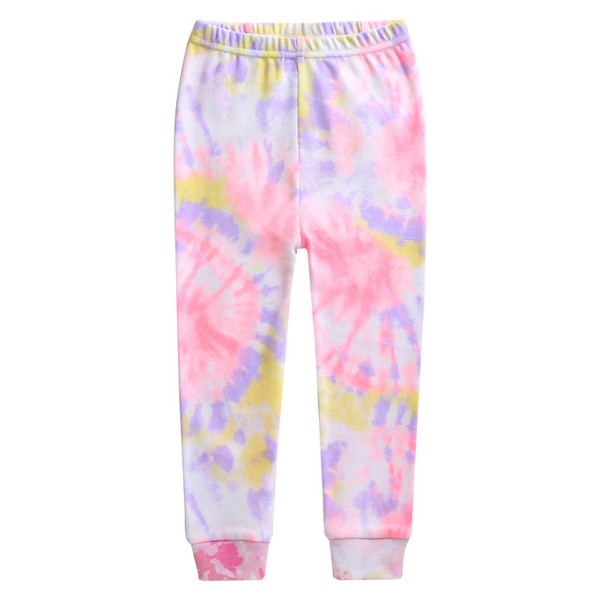 Tie Dye Neon Pink Purple Long Sleeve Pajama