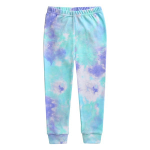 Tie Dye Blue Mint Sky Long Sleeve Pajama