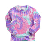 Tie Dye Mint Pink Purple Long Sleeve Pajama