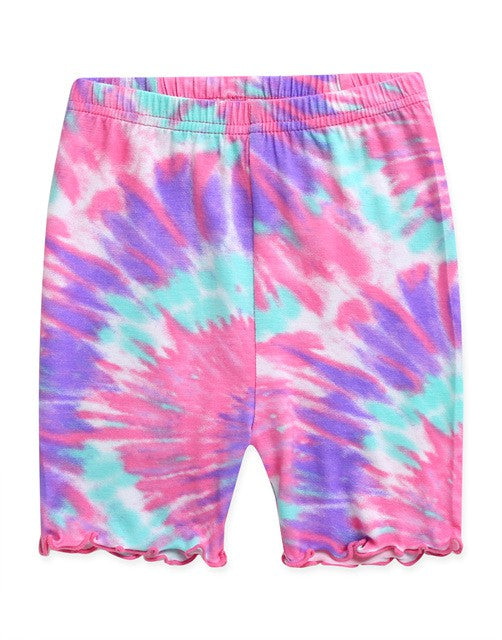 Tie Dye Purple Pink Bamboo Short Sleeve Pajamas