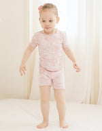 Tie Dye Powder Pink Bamboo Short Sleeve Pajamas