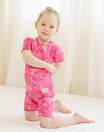 Tie Dye Plum Bamboo Short Sleeve Pajamas