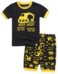 Beep Beep Crane Short Sleeve Pajamas