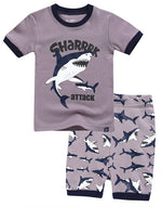 Shark Tooth Short Sleeve Pajamas