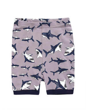 Shark Tooth Short Sleeve Pajamas